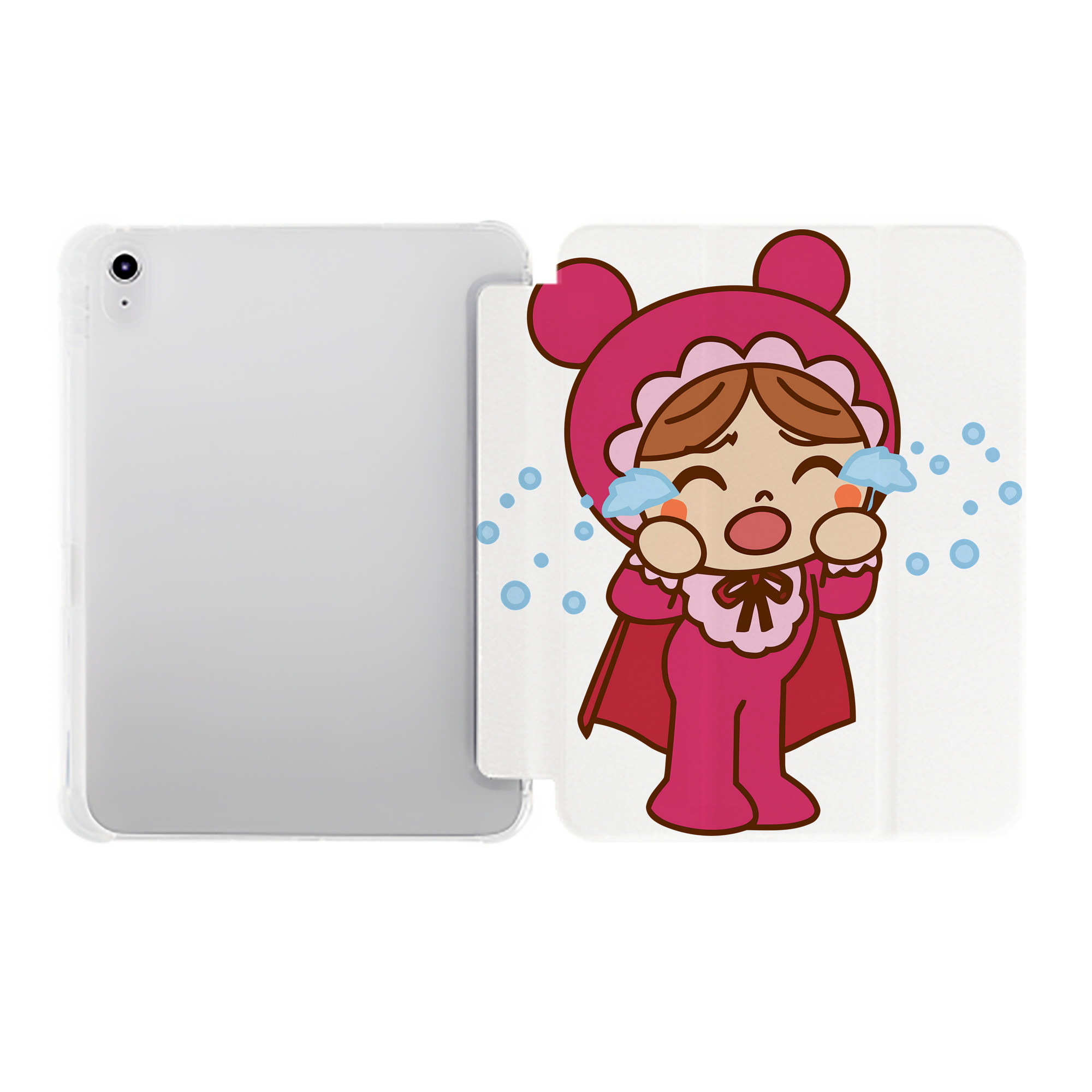 （画像用） アンパンマン Anpanman IPad ケース ペン収納付き 三つ折りスタンド PUレザー×シリコン 対応機種9.5/10.5/10.9インチ